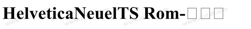 HelveticaNeuelTS Rom字体转换